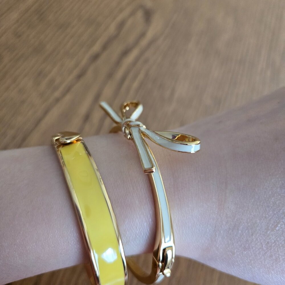 Kate Spade Yellow color enamel gold plated bracelet - Picture 9 of 9
